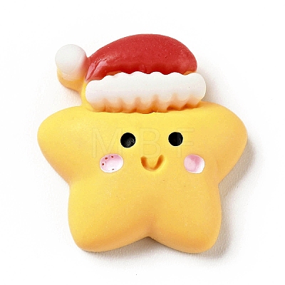 Opaque Christmas Resin Cabochons LS-RESI-G039-03-1