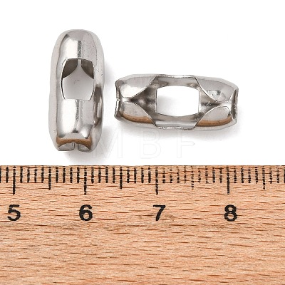 Tarnish Resistant Stainless Steel Ball Chain Connectors STAS-L018B-P-1