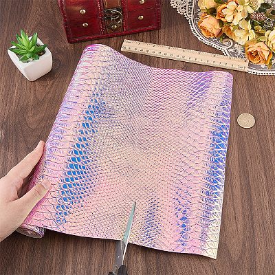 1Pc Laser PU Leather Fabric DIY-CL00001-85C-1