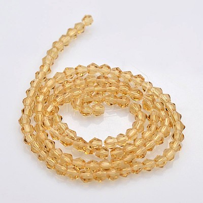 Bicone Glass Beads Strands EGLA-P016-3mm-08-1