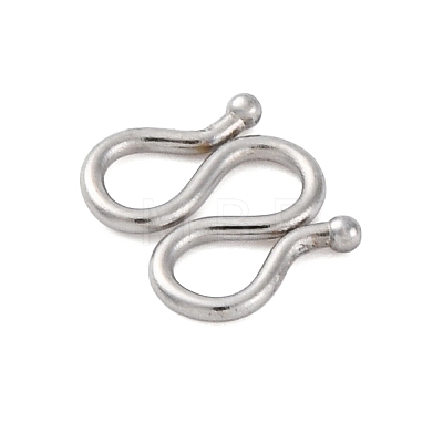 304 Stainless Steel S-Hook Clasps STAS-R157-01P-02-1