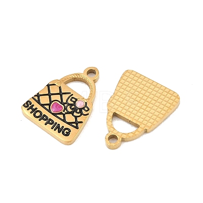 304 Stainless Steel with Enamel Pendants SA-CBAA937-10D-G-1