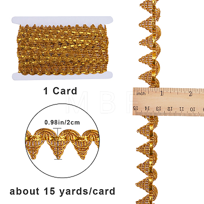 Gorgecraft 14.5~15 Yards Filigree Polyester Lace Ribbon DIY-GF0007-67C-1