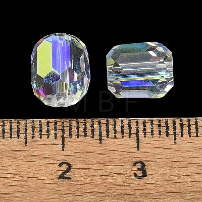 AB Color Plated Glass Beads GLAA-F108-12B-15-1