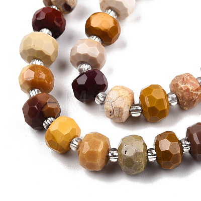 Natural Mookaite Beads Strands G-N327-08R-1