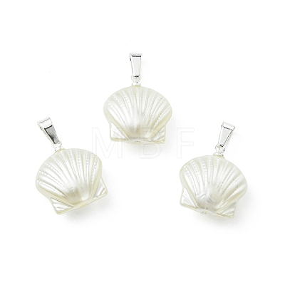 ABS Plastic Imitation Pearl Pendants PALLOY-JF05617-1
