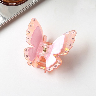 Butterfly Acrylic Claw Hair Clips for Women Girls PW-WG0D690-01-1