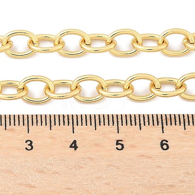 Brass Cable Chain Necklaces NJEW-H206-15G-1