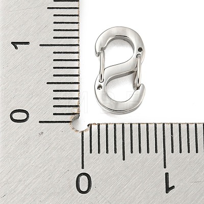 Non-Tarnish 304 Stainless Steel S Shaped Carabiner STAS-P358-01A-P-1