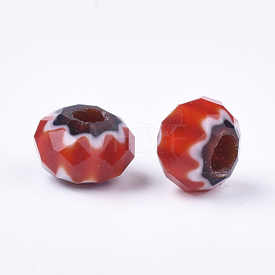 Handmade Millefiori Lampwork Beads X-LK-Q002-01-1