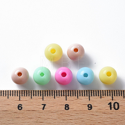 Opaque Acrylic Beads X-MACR-S370-C8mm-M1-1