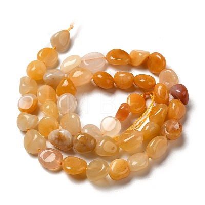 Natural Yellow Aventurine Beads Strands G-I351-B02-1