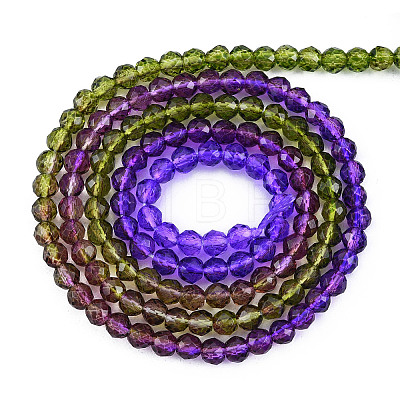 Transparent Glass Beads Strands GLAA-N041-010-16-1