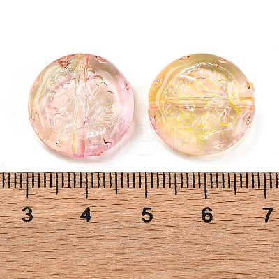 370Pcs Two Tone Transparent Acrylic Beads MACR-K359-27C-1