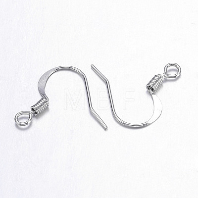 Brass French Earring Hooks X-KK-Q366-P-NF-1