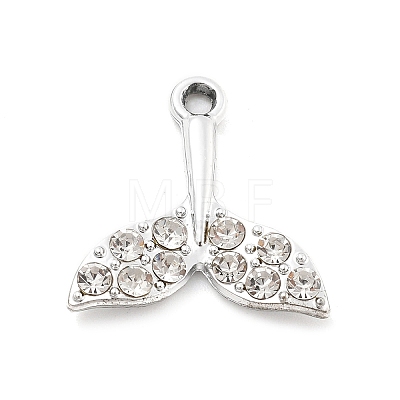 Alloy Rhinestone Pendants FIND-U026-15P-1