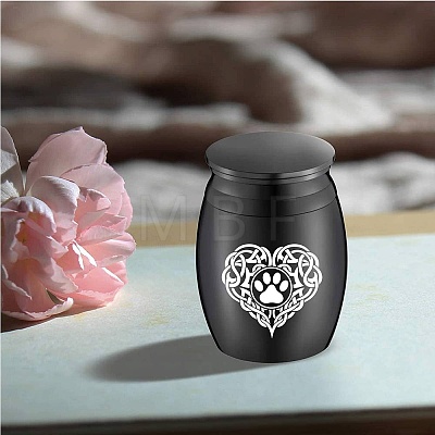 CREATCABIN Stainless Steel Cremation Urn AJEW-CN0001-89B-1