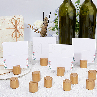 40Pcs Wood Name Card Holder DJEW-FH0011-57-1