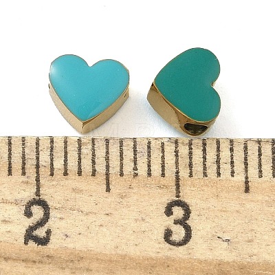 Ion Plating(IP) 304 Stainless Steel Enamel Beads STAS-B075-09G-04-1