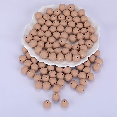 Round Silicone Focal Beads SI-JX0046A-85-1