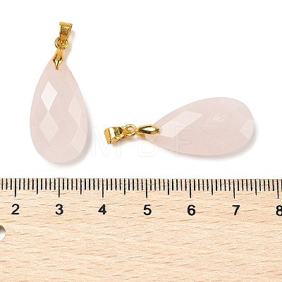 Natural Rose Quartz Pendants G-L614-D03-G02-1