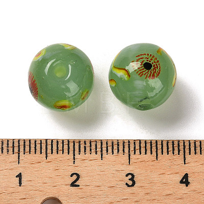 Handmade Opaque Lampwork Beads LAMP-C016-04B-02-1