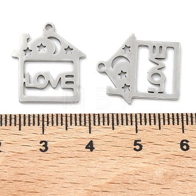 201 Stainless Steel Pendants STAS-F337-06P-1