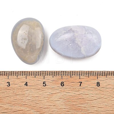 Natural Blue Lace Agate Beads G-G348-01A-27-1