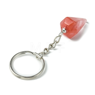 Gemstone Cone Pendant Keychain G-Z033-01-1