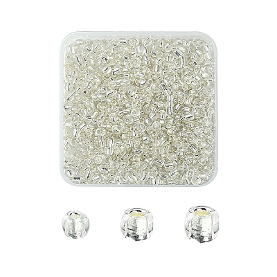 48G 3 Styles Christmas Theme Glass Seed Beads SEED-YW0002-61-1