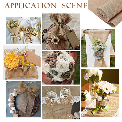 Linen Roll Fabric DIY-WH0816-178-1