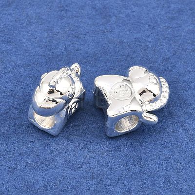 Brass European Beads KK-A292-06S-1