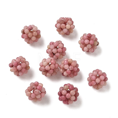 Natural Rhodonite Woven Beads GG-CBA2E9C-F19-02-1