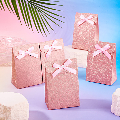 Rectangle Glitter Paper Gift Bags CARB-TAC0002-05E-1