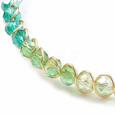 Glass Beaded Bracelet BJEW-JB08107-1