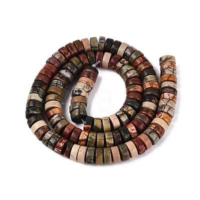 Natural Picasso Jasper/Polychrome Jasper Beads Strands G-N367-03A-08-1