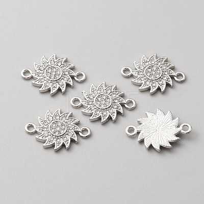 Alloy Crystal Rhinestone Connector Charms FIND-WH0416-76-1