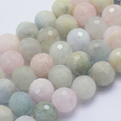 Natural Morganite Beads Strands G-L478-20-12mm-1