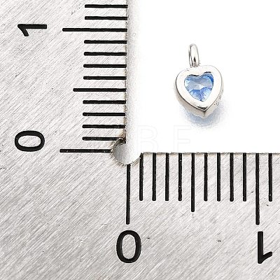 925 Sterling Silver Cubic Zirconia Charms STER-Q005-01A-D-1