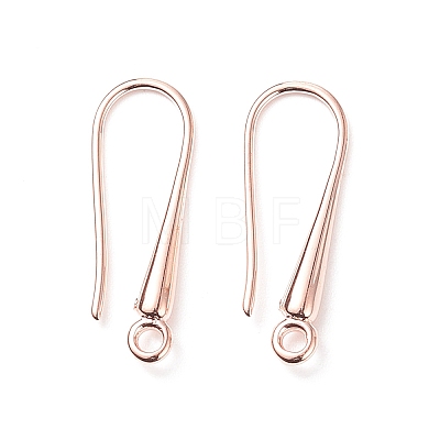 Eco-Friendly Brass Earring Hooks Findings KK-M157-03RG-NR-1