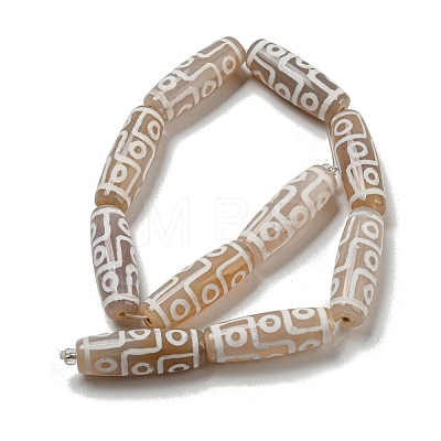 Tibetan Style dZi Beads Strands G-P526-C01-1