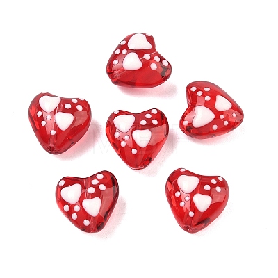 Transparent Glass Enamel Beads GLAA-P078-02A-01-1