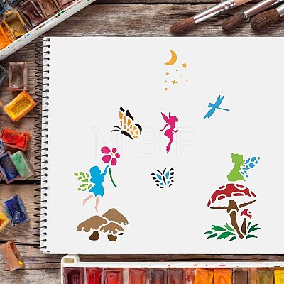 Plastic Reusable Drawing Painting Stencils Templates DIY-WH0172-305-1