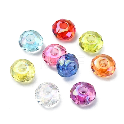 Transparent Acrylic European Beads FIND-CJC0003-54A-1