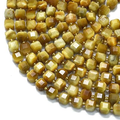 Natural Golden Tiger Eye Beads Strands G-K389-A15-01-1