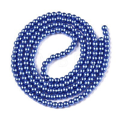 Baking Painted Glass Pearl Bead Strands HY-Q003-3mm-28-1