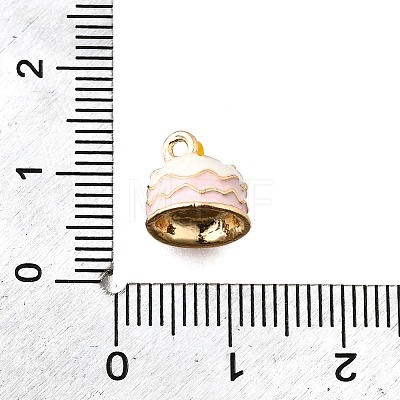 Zinc Alloy Enamel Charms FIND-U029-01G-10-1