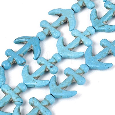 Synthetic Turquoise Beads Strands G-N364-04A-01-1