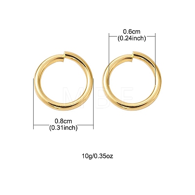Brass Open Jump Rings KK-FS0001-23B-1