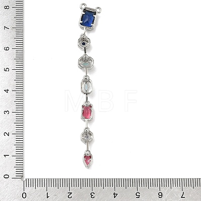 Brass Micro Pave Cubic Zirconia Big Pendants KK-G547-01P-1